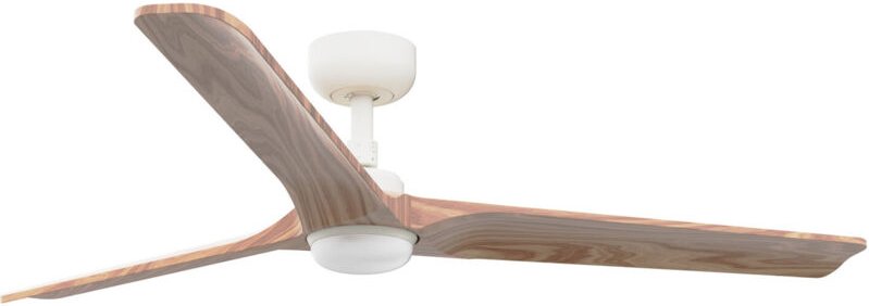 Faro Heywood Großer Deckenventilator mit 3 Flügeln, Mattweiß, Kiefer, mit Licht 2700 – 4000 – 6000 k, Tuya Smart System