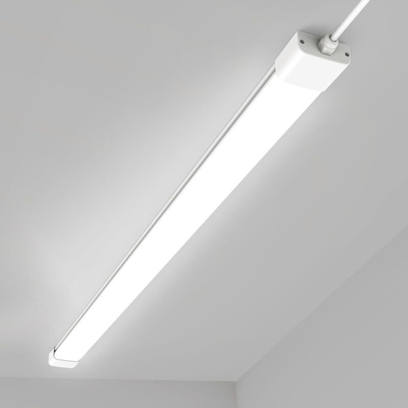 Modlicht LED Feuchtraumleuchte 120cm Neutralweiß IP65 Feuchtraumlampe 36W Wandleuchte 4000K Deckenbeleuchtung für Werkst...