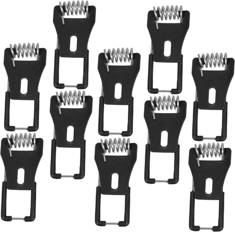 Universelle Packung mit 10 Federbefestigungsclips für LED-Einbaudeckenleuchten, robustes und kompatibles Montagezubehör ...