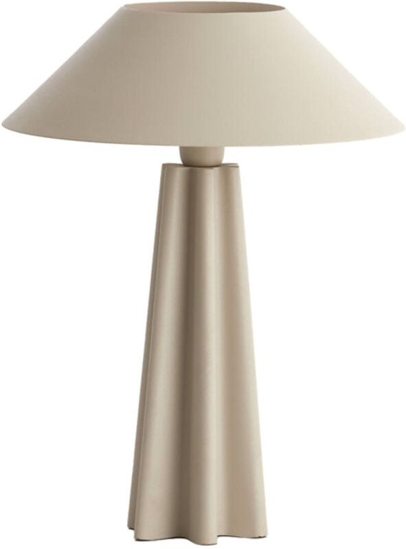 Light & Living - tischlampe - Cukai - beige - metall - stehlampe