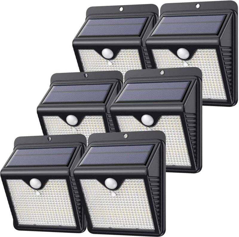 Solarlampen für Außen, Solar mit Bewegungsmelder,150 LEDs – leistungsstark – wasserdichSolarleuchten Lampe Outdoor IP65 ...