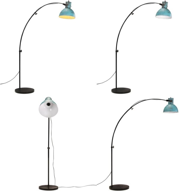 Thumbnail - Stehleuchte 25 w Blau 150 cm E27 - Industrielampen - Stehlampe - Metallleuchte - Blaue Lampe - Wohnzimmerstil - Home & L...