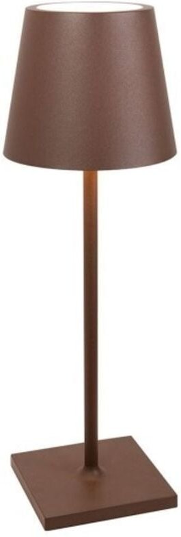 Zafferano Poldina L Desk Corten LED-Tischleuchte, wiederaufladbar und dimmbar, mit einer Akkulaufzeit von bis zu 12 Stun...