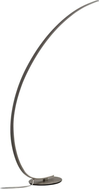 Dimmbare LED-Stehleuchte Iole 30 w, warmes Licht 3000 k – Stehleuchte in Titanfarbe, modernes Aluminium-Design, IP20