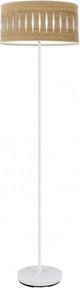 Fabrilamp - Boden Piron 1xe27 Weiß/Klar Holz 165x40x40 Cm Brand