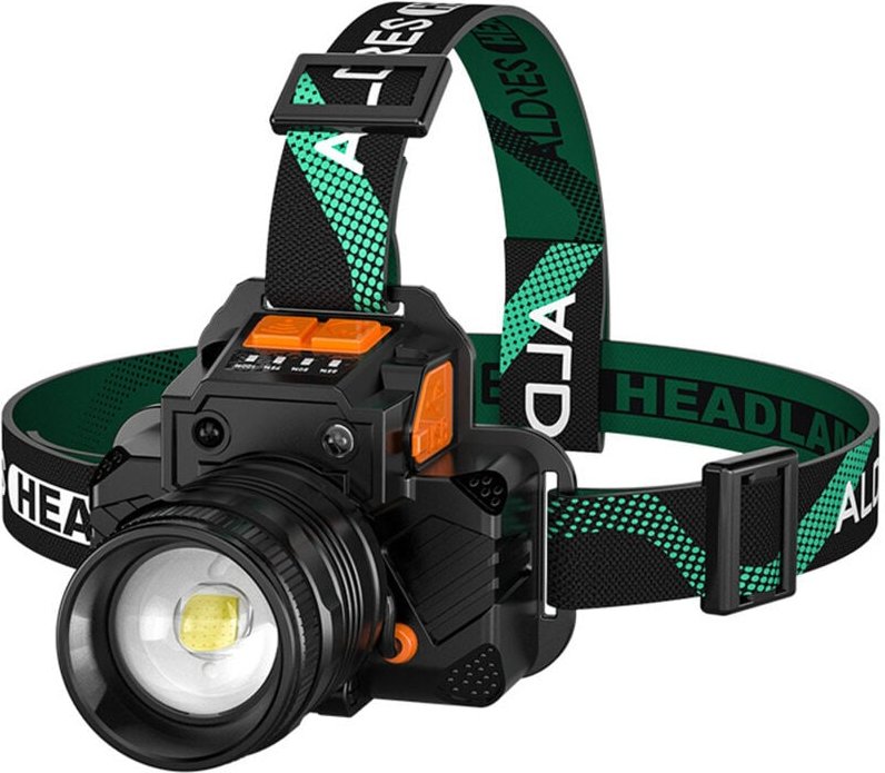 Wiederaufladbare LED-Stirnlampe, Stirnlampe, mit Sensor und rotem Licht, wasserdicht IPX7 für Camping, Wandern und Angel...