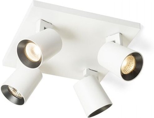 Deckenstrahler kenny iv weiß/schwarz 230V GU10 4x35W