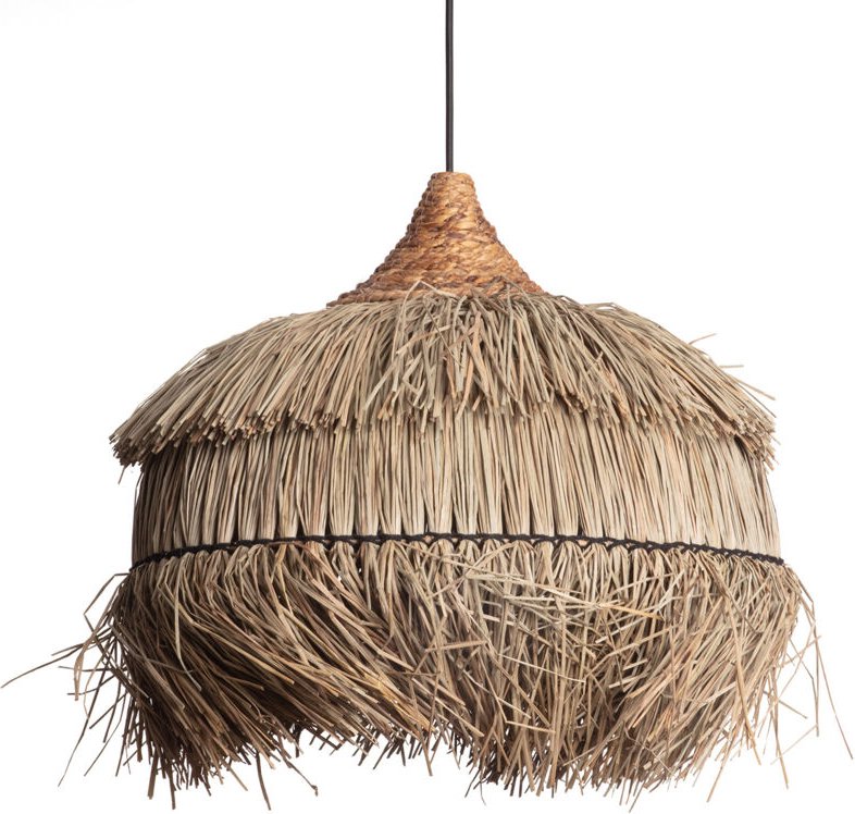 Pendelleuchte Rattan Liana ILUZZIA Schwarz