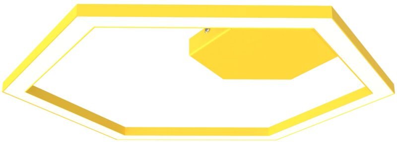 Lumicom - esagono plafoniera Ø60 monocolore opaco