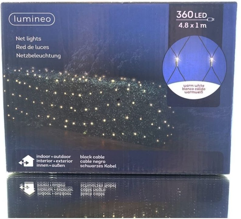 Kaemingk - Lumineo Lichternetz 480 x 100 cm 360 led warmweiß
