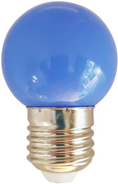 LED-Glühbirne blau Farbe E27 1Wac 230Vac 360º