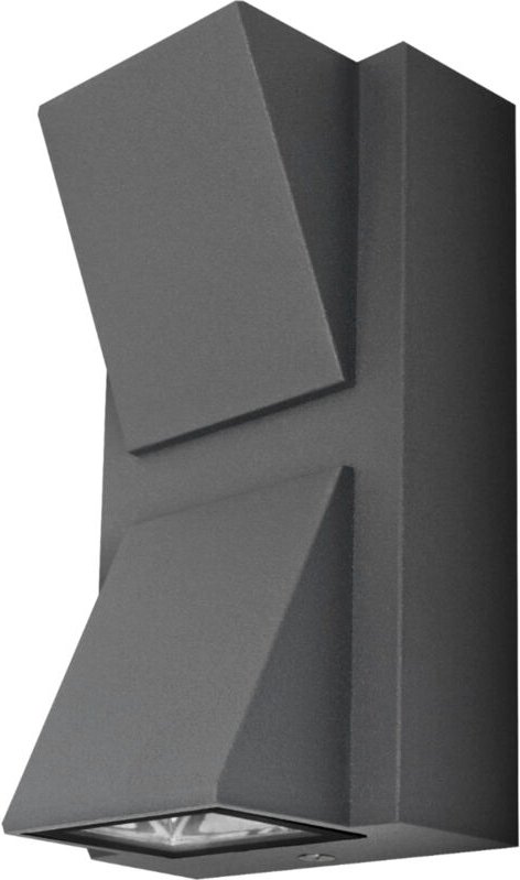 LED-Luxus-Außenwandleuchte IP54 Matel Trapez 6W kalt