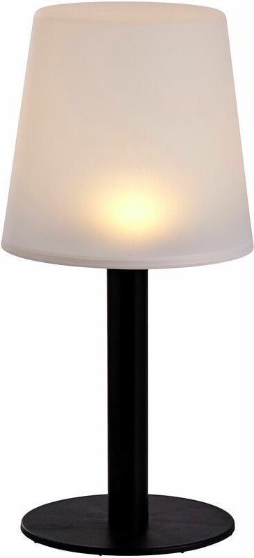 Spetebo - led Solar Garten Tischlampe - 31 x 15 cm - Outdoor Deko Leuchte warm weiß - Garten Balkon Terrasse Beleuchtung...