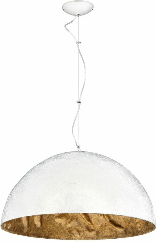 Pendelleuchte E27 ø 62 cm Weiß Metall Modern Hängeleuchte