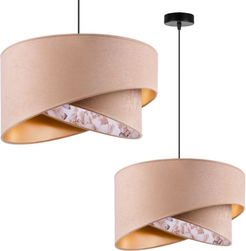 Hängende Deckenleuchte Kronleuchter Goldener Lampenschirm