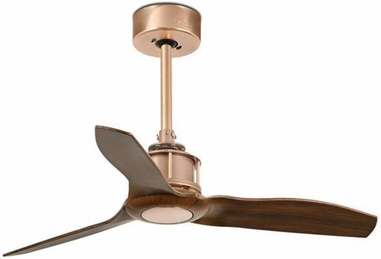 Faro Just Fan - Kupfer Deckenventilator Mit Gleichstrommotor 3 Flügel