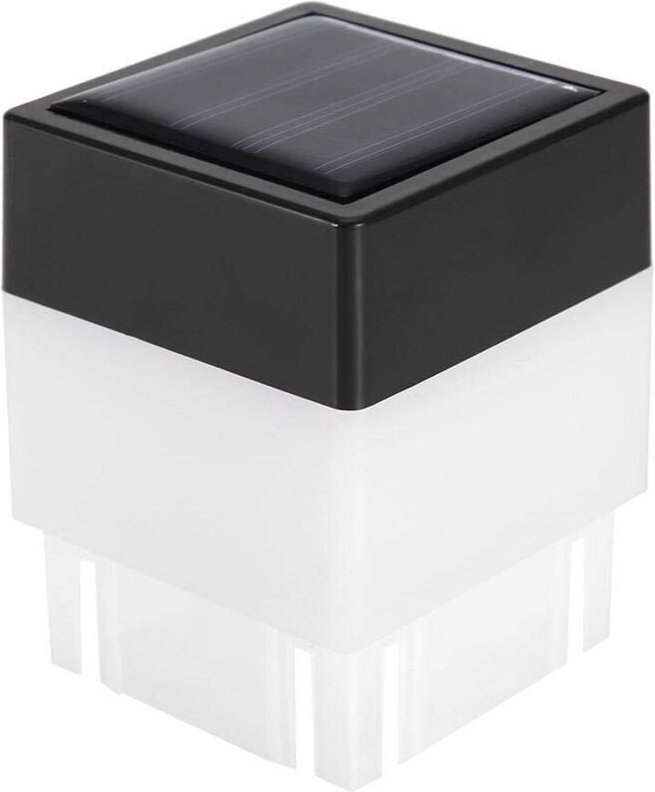 Solar-LED-Lampe, warmweißes quadratisches Solar-LED-Licht für die Garten- und Zaundekoration