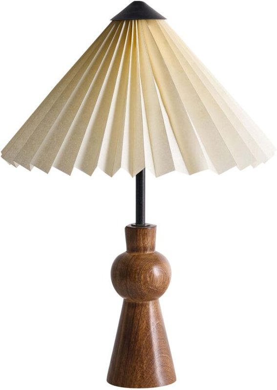 Tischlampe TOJSAN Papier Cremeweiß