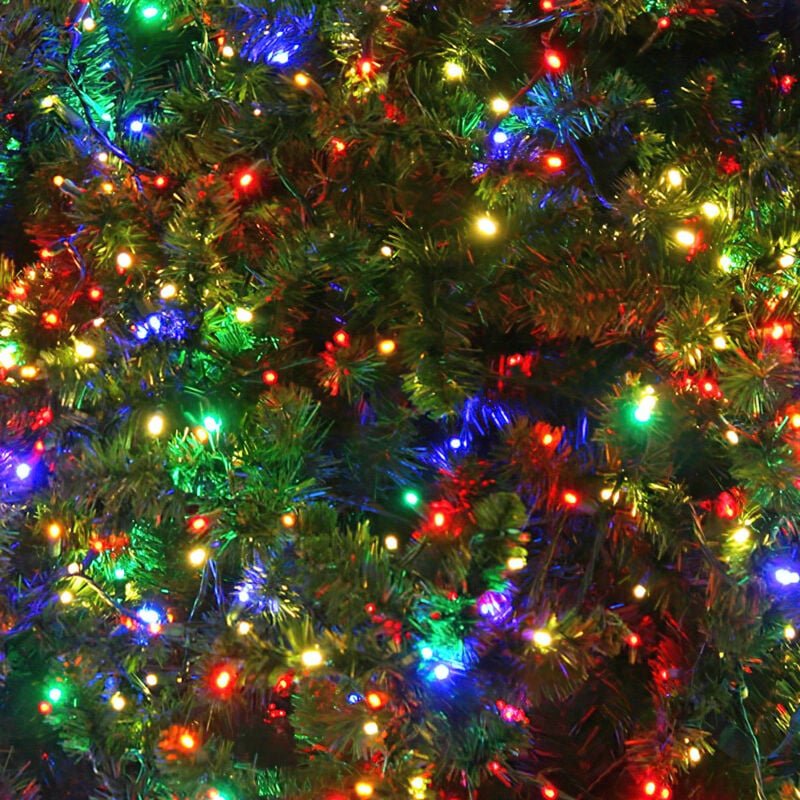 Thumbnail - TolleTour 10M 100 LED Lichterkette für Weihnachtsbaum, bunte dunkelgrün Kupferdraht mit 8 Programmen LEDs für innen und ...