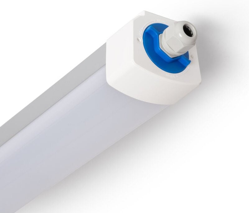 Efectoled - led Feuchtraumleuchte 120cm 40W High Lumen 150lm/W Aluminium IP65 Verbindbar 4000K Neutralweiß