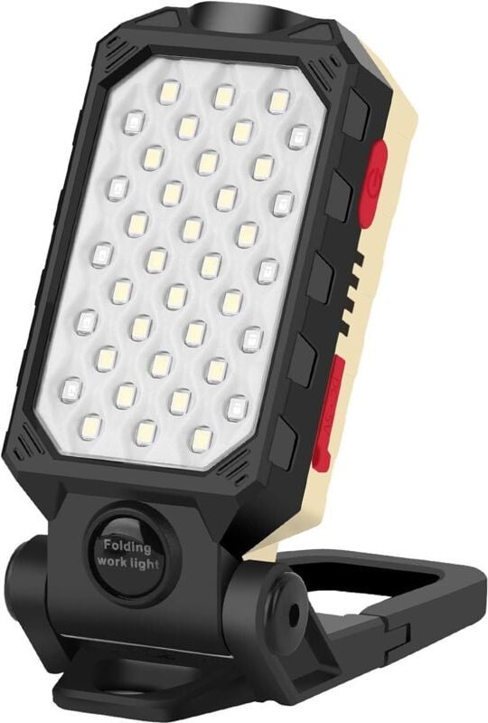 Per USB wiederaufladbare LED-Arbeitsleuchte mit Leistungsanzeige – faltbare magnetische Inspektionslampe fürs Auto, eing...