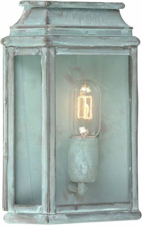 Elstead - St Martins - 1 Licht Außenwandlaterne Licht Grünspan IP44, E27