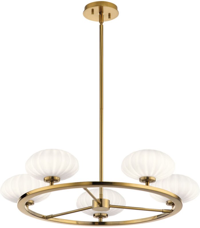 Kichler Pim Globe Pendel-Deckenleuchte Fox Gold, 3000K, IP44 - Elstead