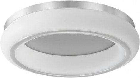 Paris deckenleuchte 48w 3000-4000-6500k weiss/silber 4080 lm 12x55x55 cm mit fernbedienung, speicher und dimmer