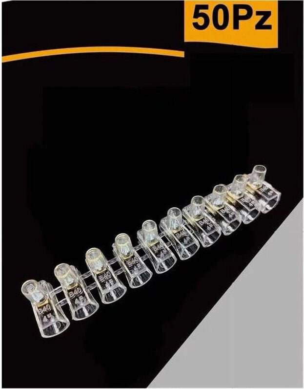 Trade Shop - SET 50PZ MORSETTO IN CAPPUCCULIERUNG FÜR CAVI SECTION 10MM MS-100 -