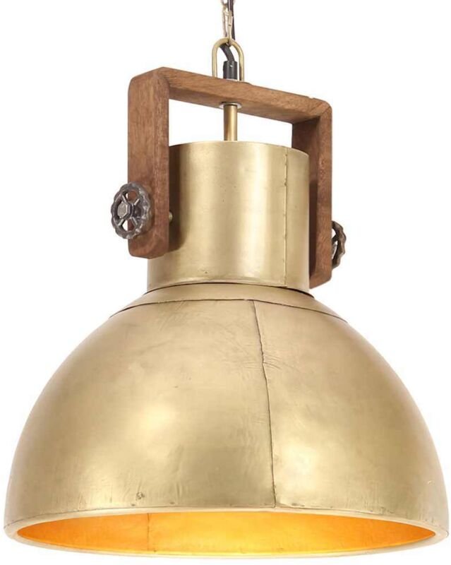 Hängelampe Industriestil 25 w Messing Rund 40 cm E27 Vidaxl