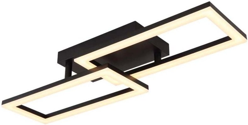 Thumbnail - Globo - Deckenleuchte Deckenlampe Designlampe led Wohnzimmerlampe schwarz matt l 61,4 cm