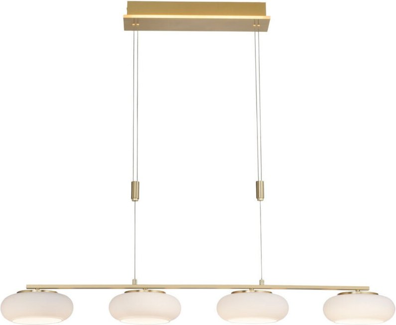 Thumbnail - Paul Neuhaus Q-Etienne Bar Pendel-Deckenleuchte Matt Messing 4x 8W LED 2700-5000K, 1x 6W LED 2700-5000K Dimmbar