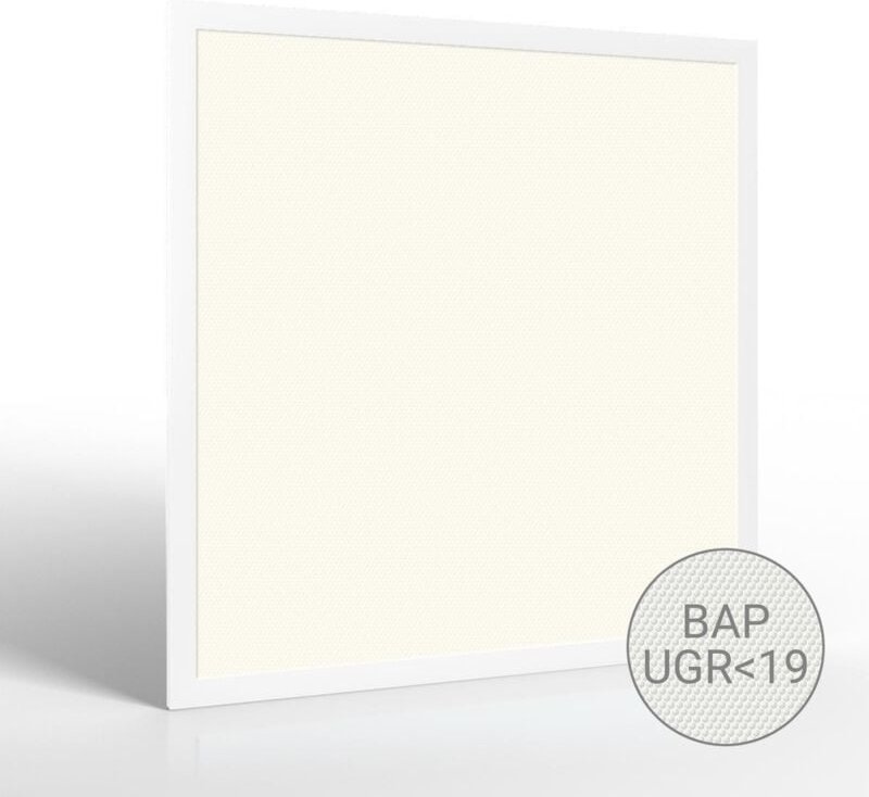 LED Panel 62x62cm 40W UGR19 110lm/w Rahmen weiß - Lichtfarbe: Neutralweiß 4000K