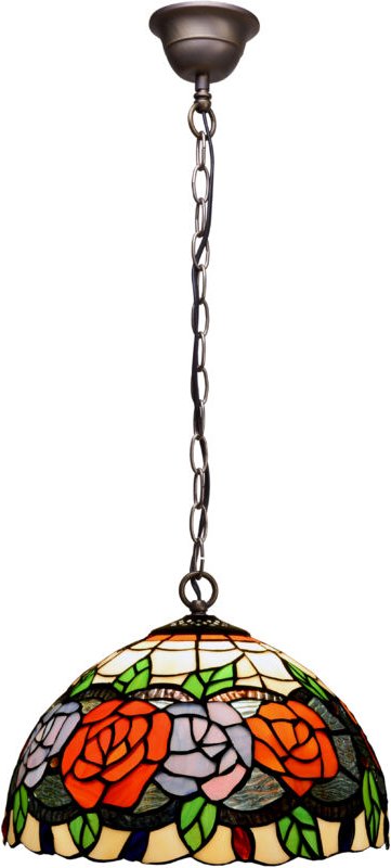 Deckenpendelleuchte mit Kette und Lampenschirm mit 30 cm Durchmesser Rosy-Serie