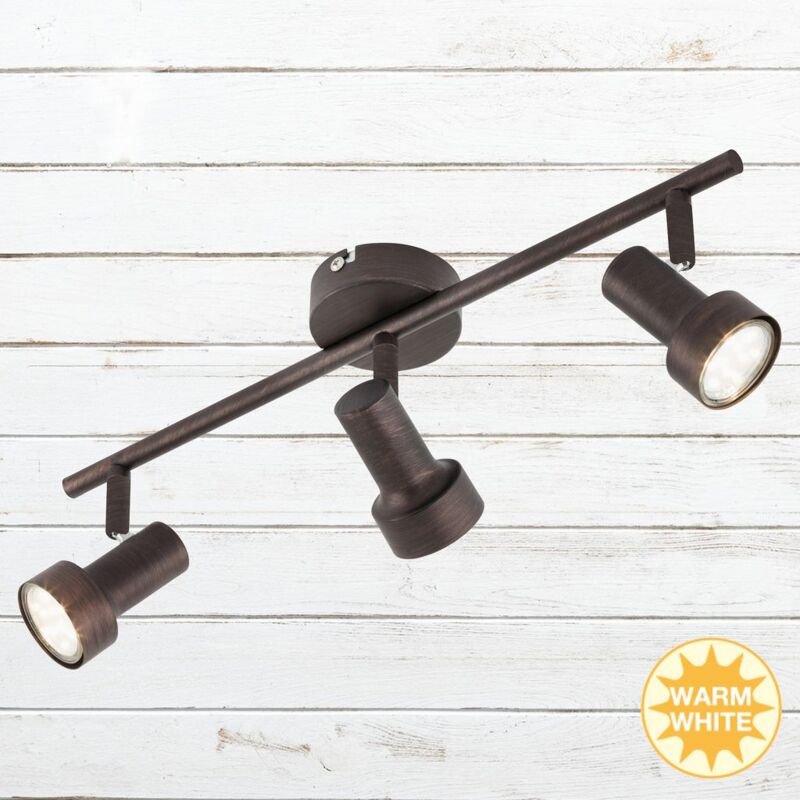 Led Spot Deckenleuchte, 48 cm, 9 w, Kupfer Briloner Leuchten