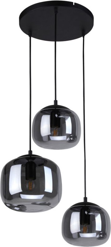 Hängeleuchte Calto 3 E27, sandgestrahlt schwarz, Italux PND-67705-3-BK-SG