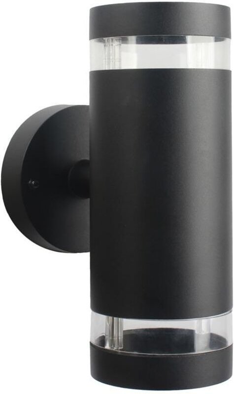 Gartenwandleuchte, oben-unten, Fassade, RINO, 2xGU10, IP54, schwarz, Goldlux