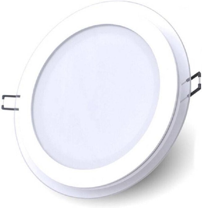 Trade Shop Traesio - Trade Shop - slim led pannello incasso bordo in vetro 12W cct 3 colorationen light P125E-T3C -