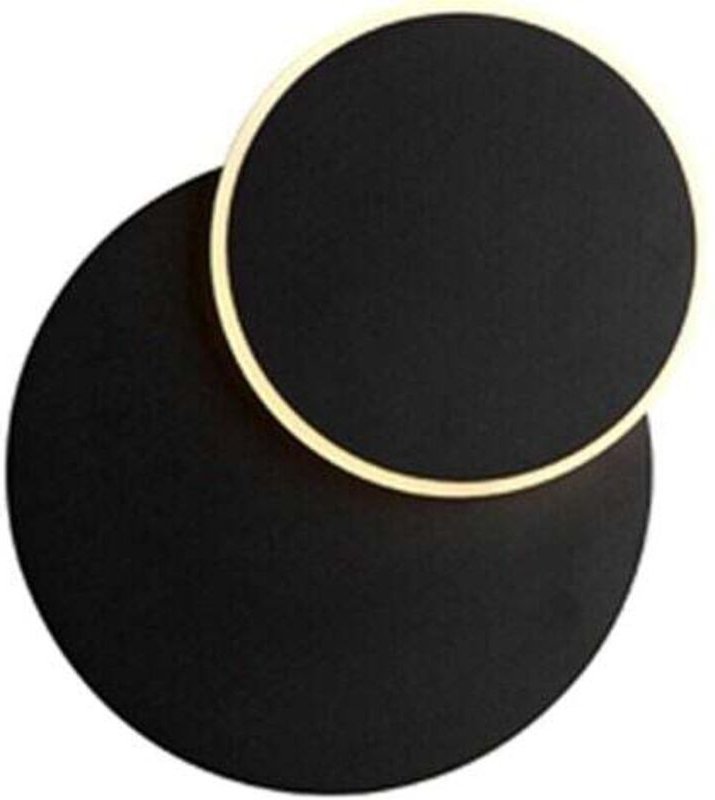 8W LED Wandleuchte Innen Schwarz, 360° Drehbar, 3000K Warmweiß, Wandlampe für Wohnzimmer Treppe Schlafzimmer