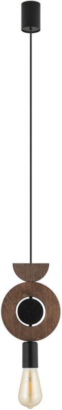 Drops 1 Hänglampe E27 Dunkles Holz Nowodvorski 11176