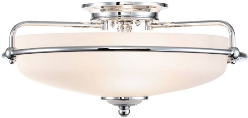 Quoizel - Elstead Griffin Bowl Semi-Flush Deckenleuchte Chrom poliert