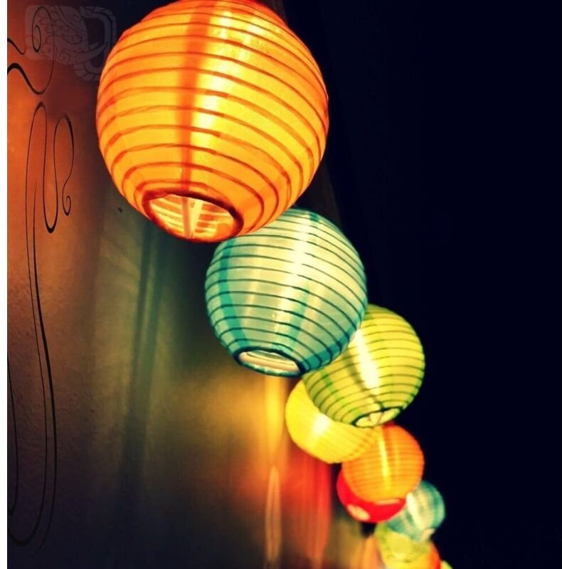 Solarlaternen für draußen, 5 Meter, 20 LED-Lichter, wasserdichte Solar-Lichterkette, Weihnachtsdekoration für Garten, Te...