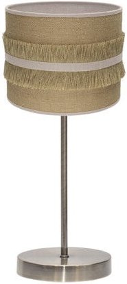 Tischleuchte natalia 1xe14 Leder/Sack beige 43x17x17 cm