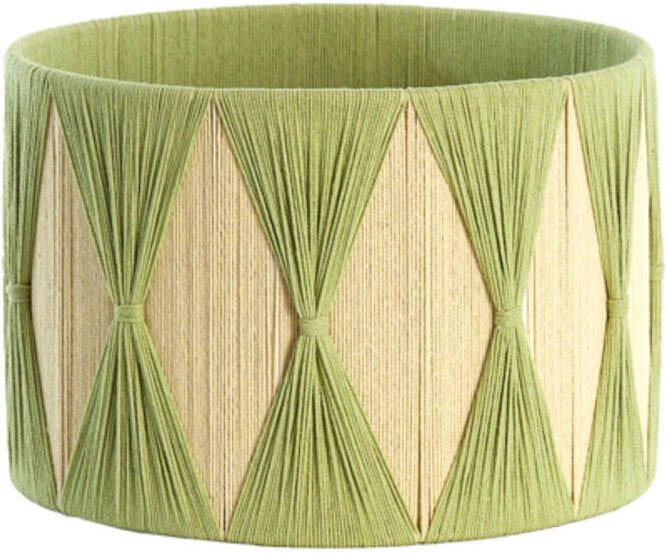 Lampenschirm - Hannah - grün - textil - ø 30cm - - Light&living