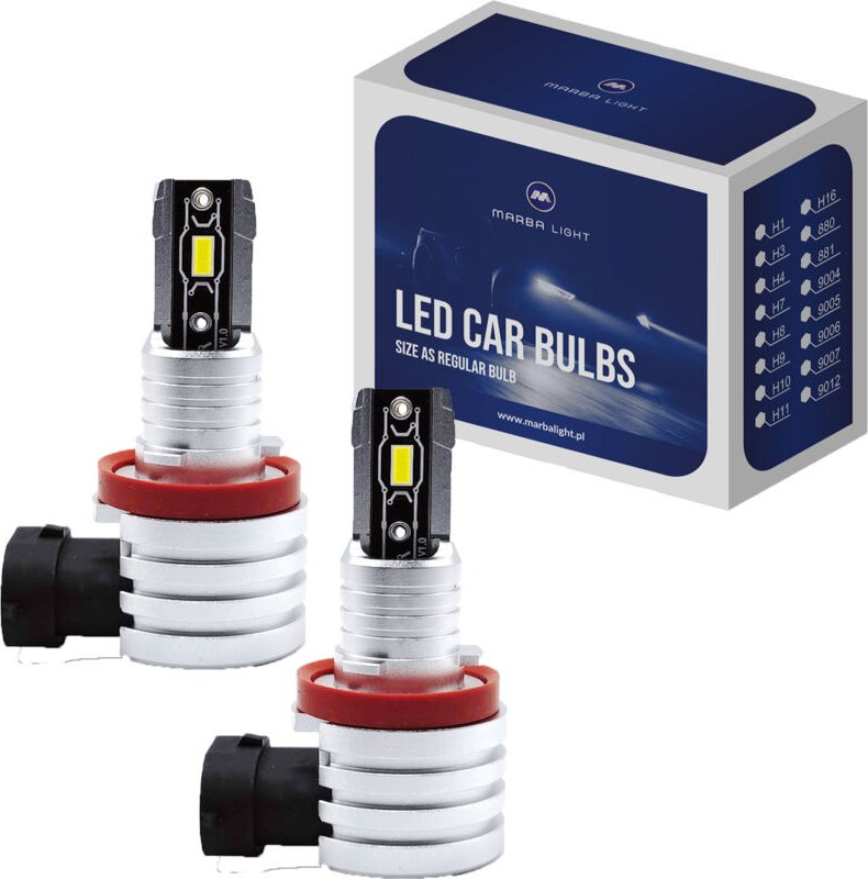 H11 Led-Lampen 25w Weiss Mini Mlrrh11