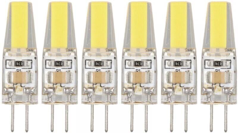 Thumbnail - Confezione da 6 lampadine LED G4 220V 3W Illuminazione a 360 gradi Antiriflesso per lampadari da soffitto Illuminazione ...