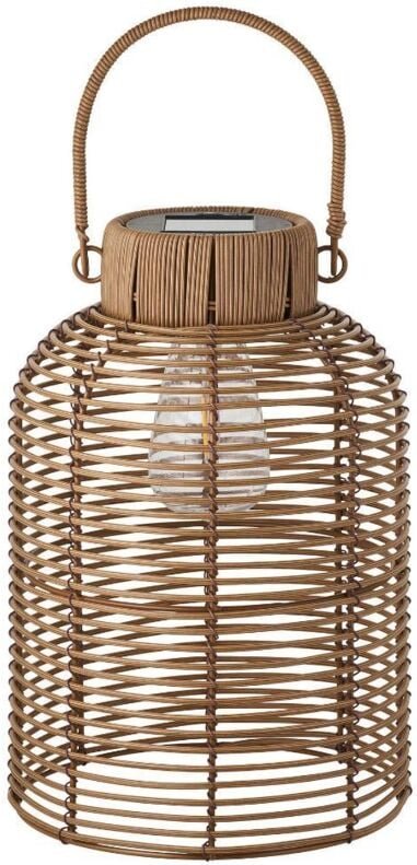 Nelli Laterne mit integrierten Solarmodulen natur.