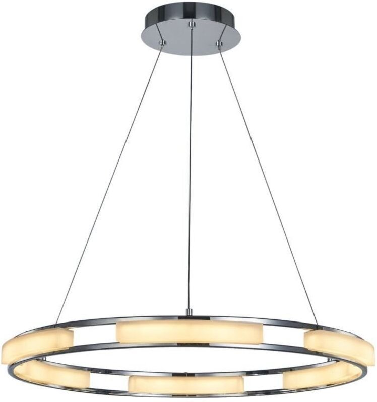 Thumbnail - Theodore - Moderner LED-Anhänger Chrom, Warmweiß 3000K 2520lm Dimmbar - Italux
