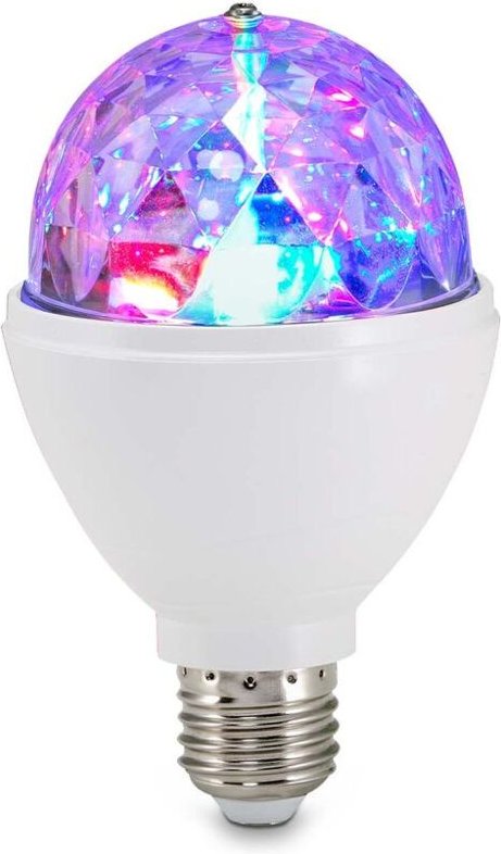 Briloner - led Leuchtmittel Disco rgb Selbstdrehend Kristalloptik Partylicht E27