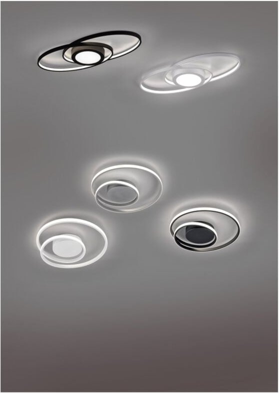 Iperbriko - Zibal White Spiral Led Deckenleuchte 22W Dimmbar Ø39 cm Trio Lighting